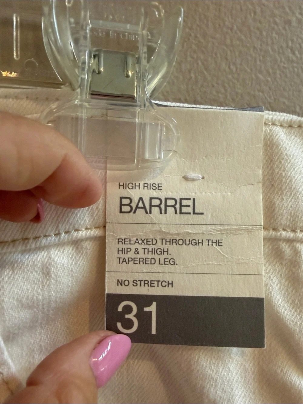 GAP Women Barrel Straight Leg Jeans in Off-White - Picture 2 of 11
